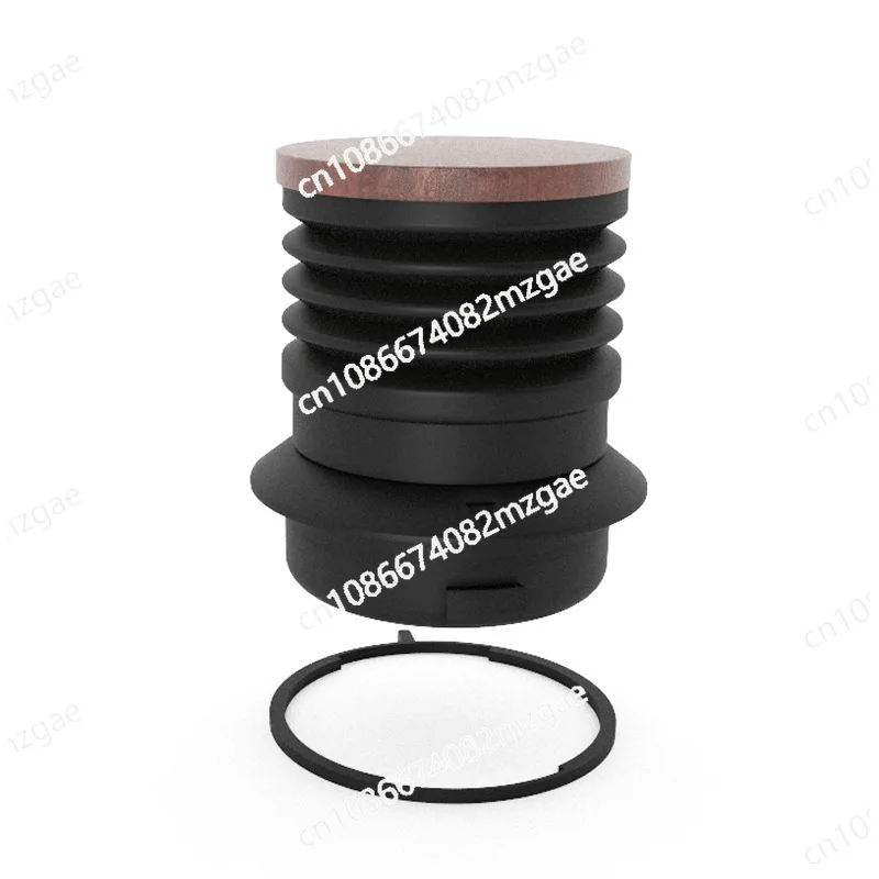 Coffee machine air-blown bean transformation parts anti-residual powder pressing