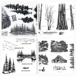 ZFPARTY Lake/Forest Transparent Clear Silicone Stamp/Seal for DIY scrapbooking/photo album Decorative sheets