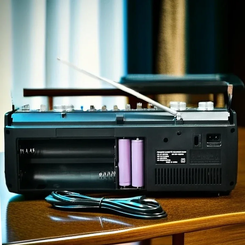 Lettore MP3 E Radio Portatile Vintage – Cassette, Bluetooth, AM/FM/SW, Registratore Con USB/TF E Batteria Al Litio - 2