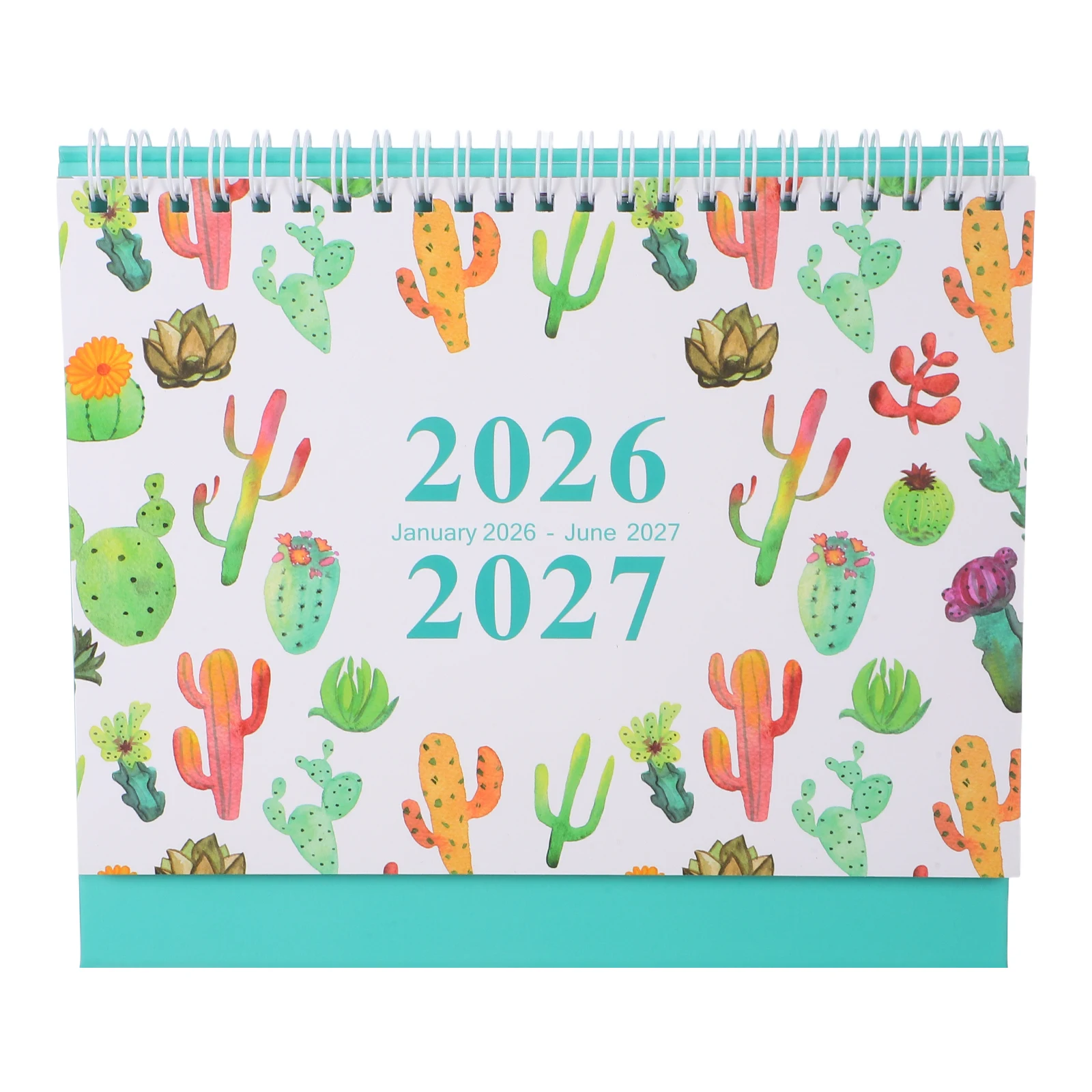 تقويم مكتبي مدمج 2026-2027 18 قطعة حامل كتلة مخطط شهري أسبوعي منظم مكتب صغير ديكور مكتب المدرسة #6