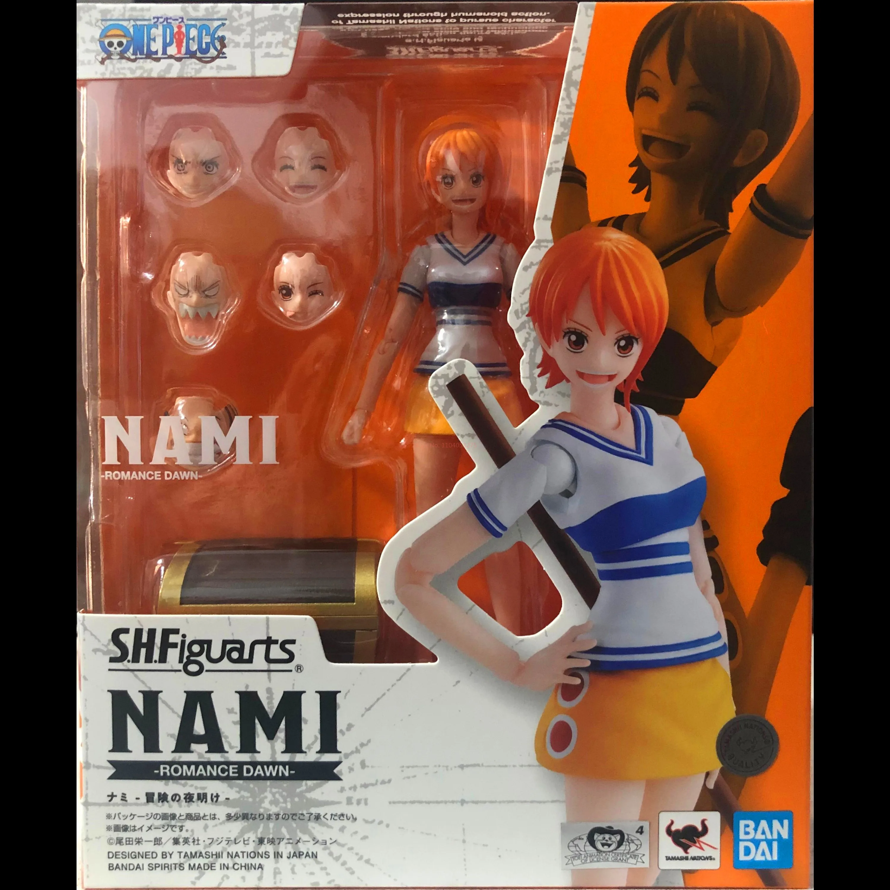 

Оригинальные Bandai S.H фигурки Shf One Piece Nami Романтика рассвет искусство Аниме Коллекция фигурок модель сюрприз игрушки подарки