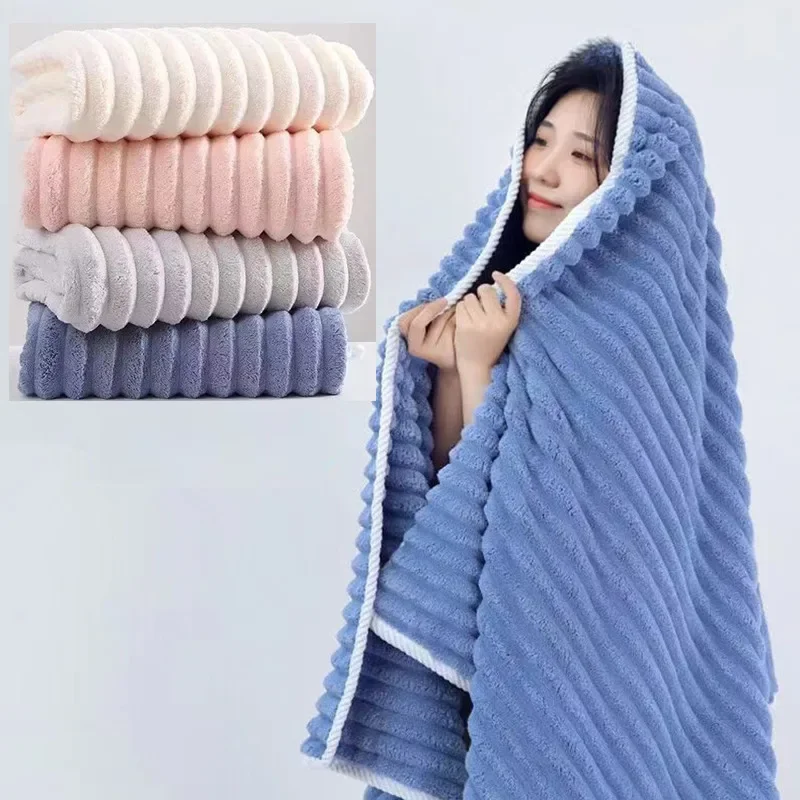 New High-quality Thickened Candy Bar Towels, Bath Towels, Coral Velvet Beach Towels Are Faster Drying and More Absorbent than Pu