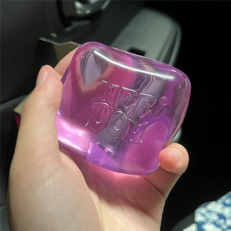 Needoh Nice Clear Cube Maltose Solid Squishy Stress Relief Squeeze Fidget Toy Slow Rebound Accessory Table Decor Relax Gadget