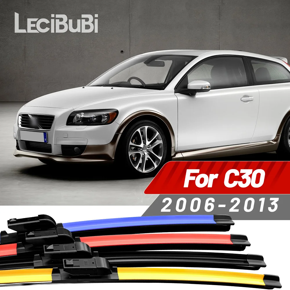 2 stücke Für Volvo C30 2006-2013 2007 2008 2009 2010 2011 2012 Frontscheibe Wischer Klingen Scheibenwischer