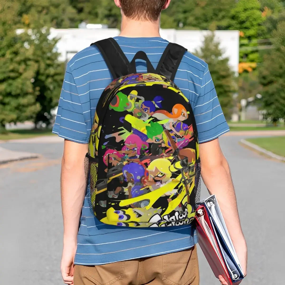 Cred Ectowoomy On Twit Splatoon 3 Ransel Game Tas Buku Siswa Laki-laki Perempuan Tas Sekolah Anak Tas Bahu Laptop untuk Pria Wanita