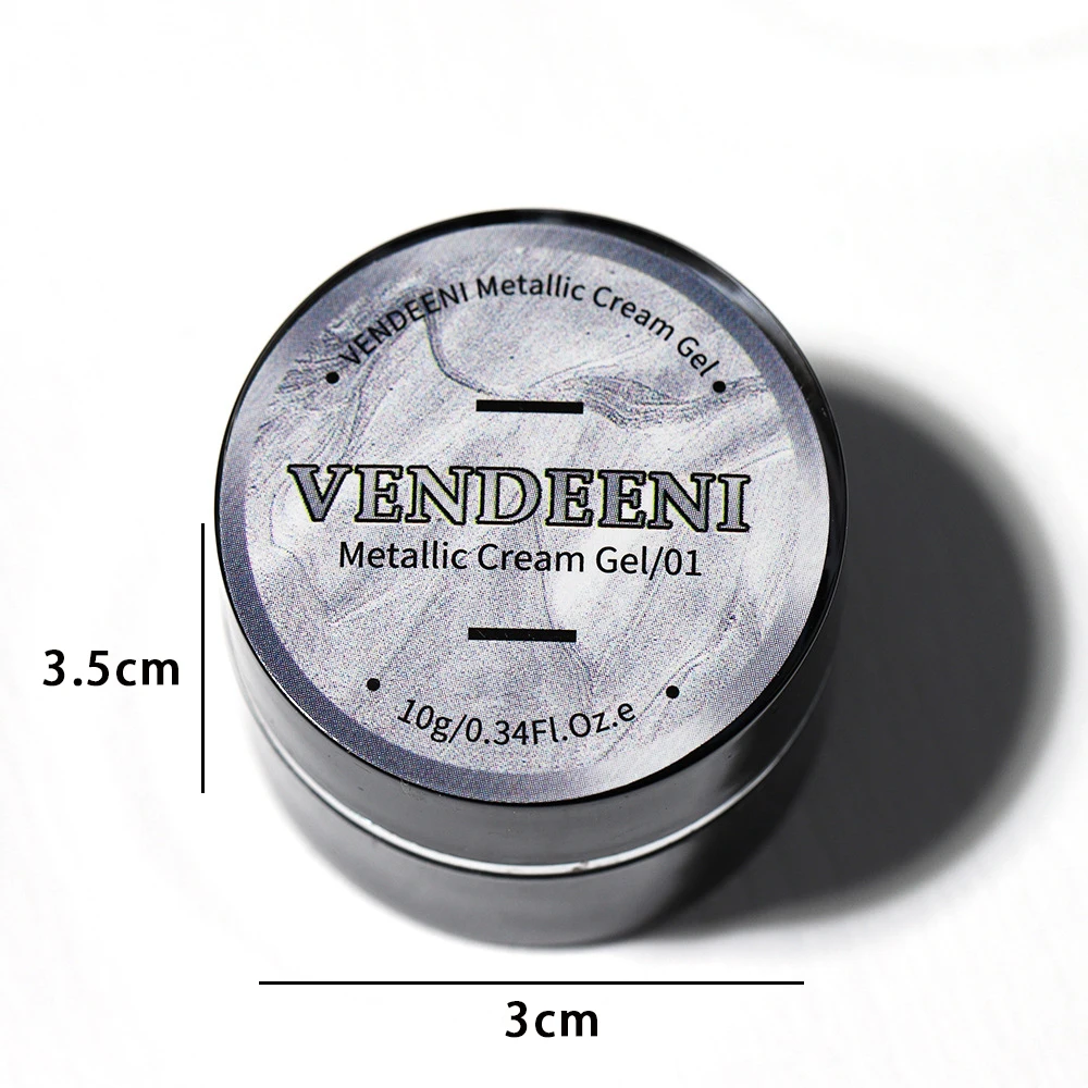 Vendeeni 10g miroir crème métal Gel vernis à ongles argent or Rose peinture dessin trempage UV vernis Gel vernis pour manucure