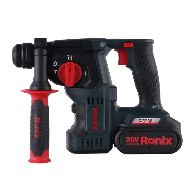 Ronix model 8911k 22mm Power Portable Electric SDS Plus Cordless Breaker Demolition Jack Rotary Hammer with Lithium Battery