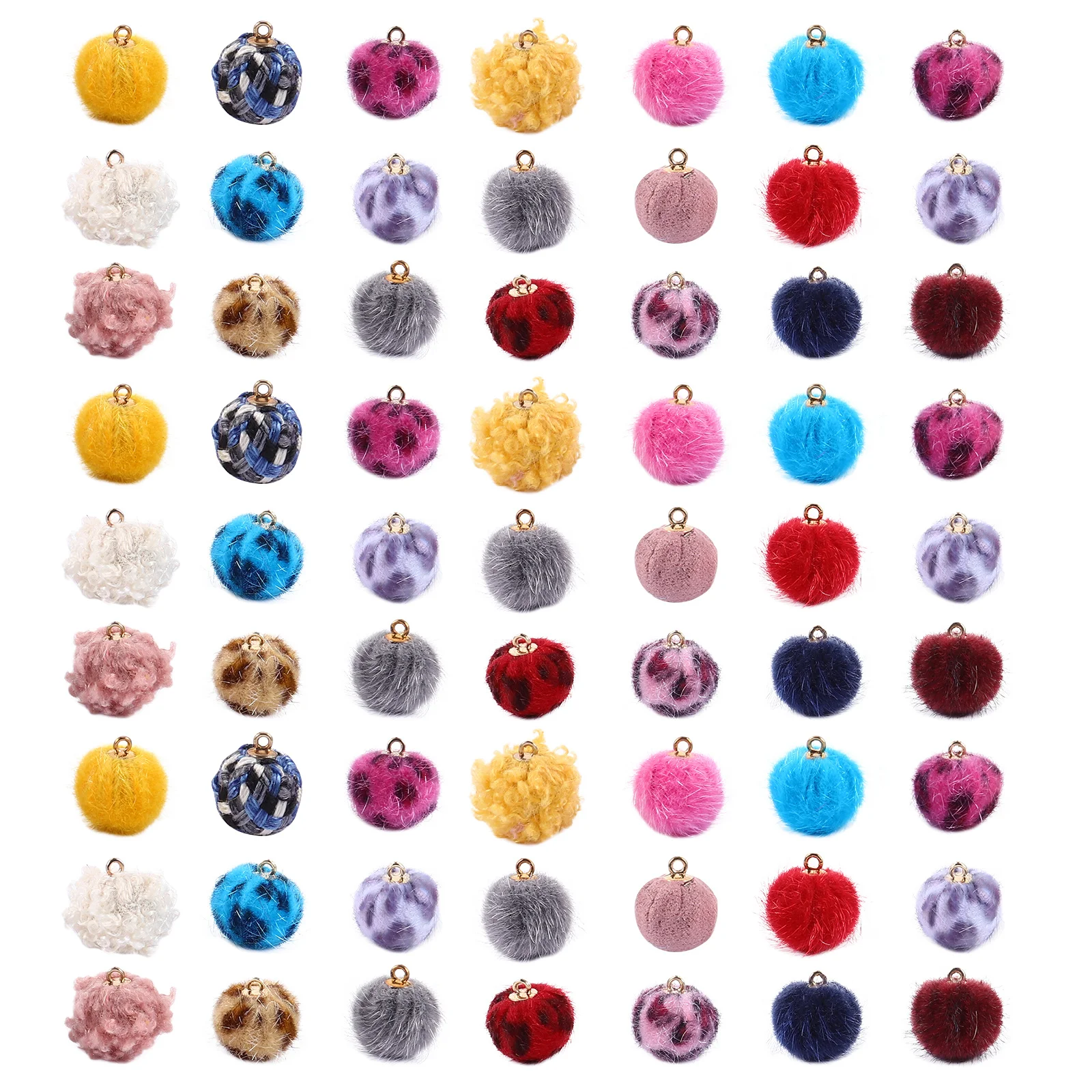 

1Set Handmade Ball Pendant Alloy DIY Accessory Mixed Color Jewelry Making Supplies Necklace Decoration Creative Craft Parts