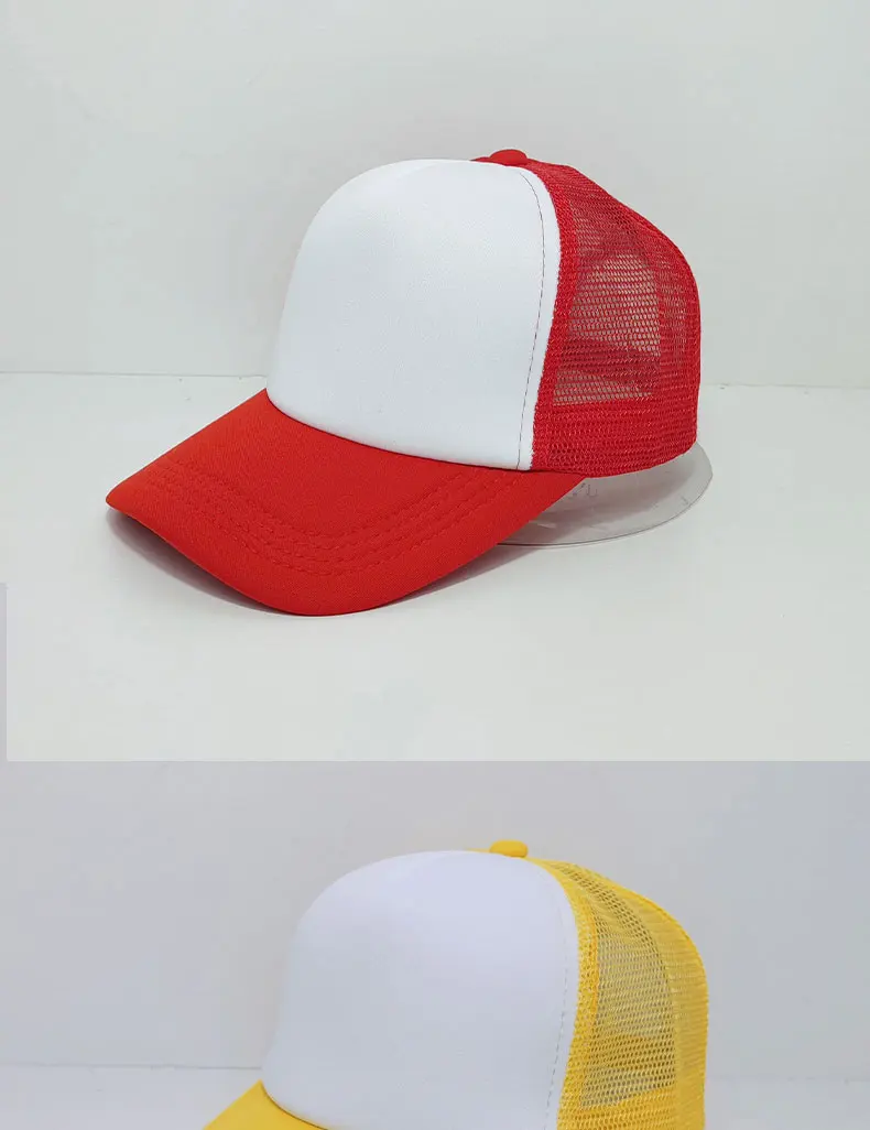 Hochwertige Freizeit-Mesh-Mütze Großhandel Herren-Baseballkappe Damen-Tennis-Mütze mit individuellem besticktem Logo Schwamm-Patchwork-Mesh-Kappe – Detail 6