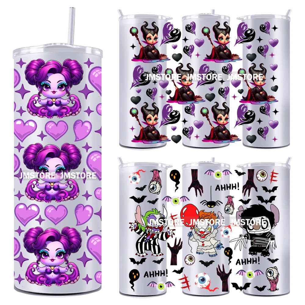 

Couple Horror Character Cartoon 20OZ Straight Skinny Tumbler Wrap UV DTF Cup Wraps Custom Label Transfer Sticker Waterproof Logo
