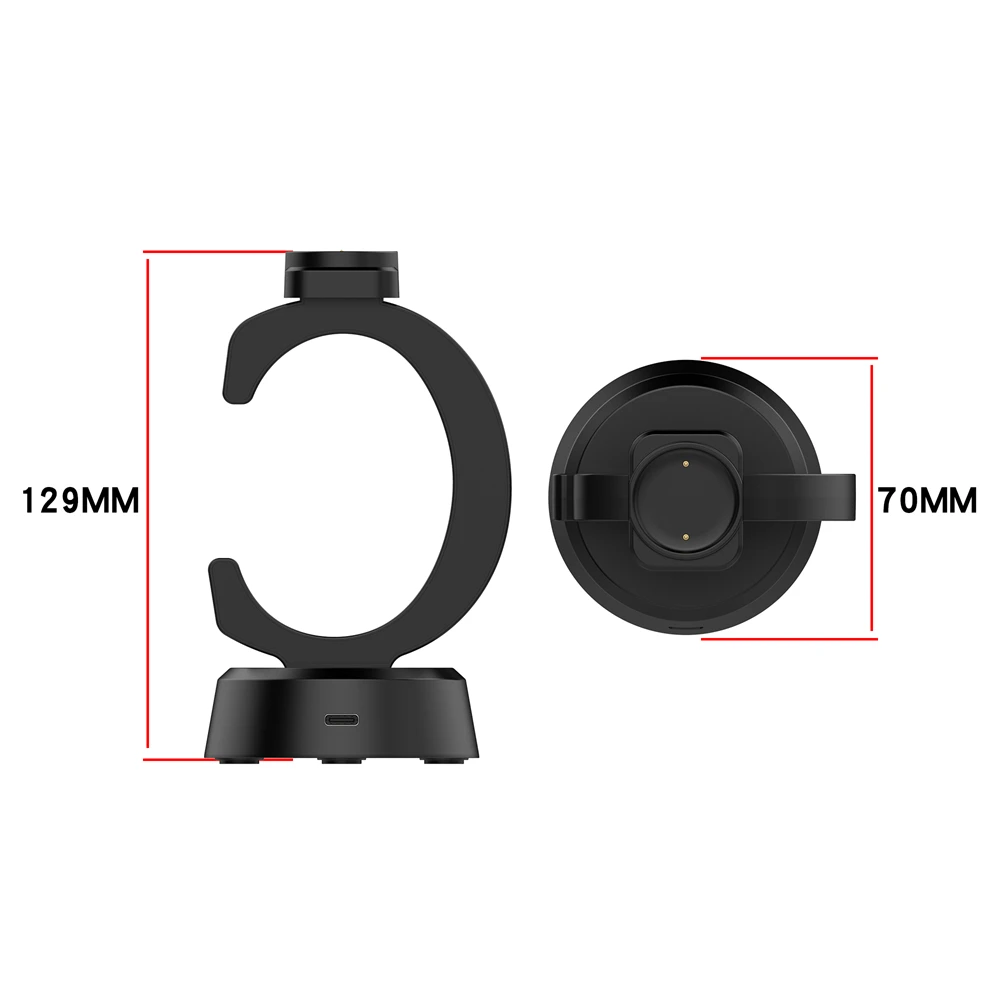 Charging Cradle Dock for Huami Amazfit BIP6 / Active2 / Active2 Square Smartwatch Replacement Charger USB Cable Chargers