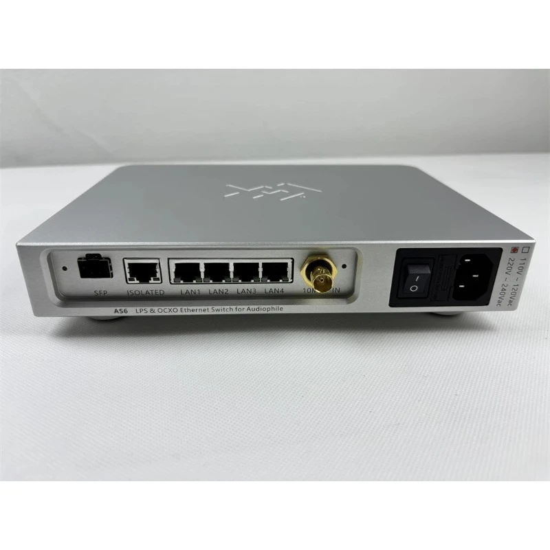 HiFi Gigabit Ethernet Switch OCXO LPS Linear Power Supply LT3042 PNP 1000M Audio Network Switch