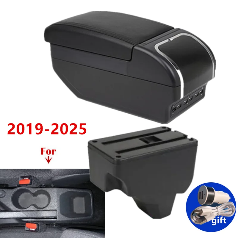 Para Peugeot 208 caja de reposabrazos 2019-2024 para Peugeot 2008 caja de reposabrazos de coche caja de almacenamiento Interior dedicado accesorios de actualización de coche