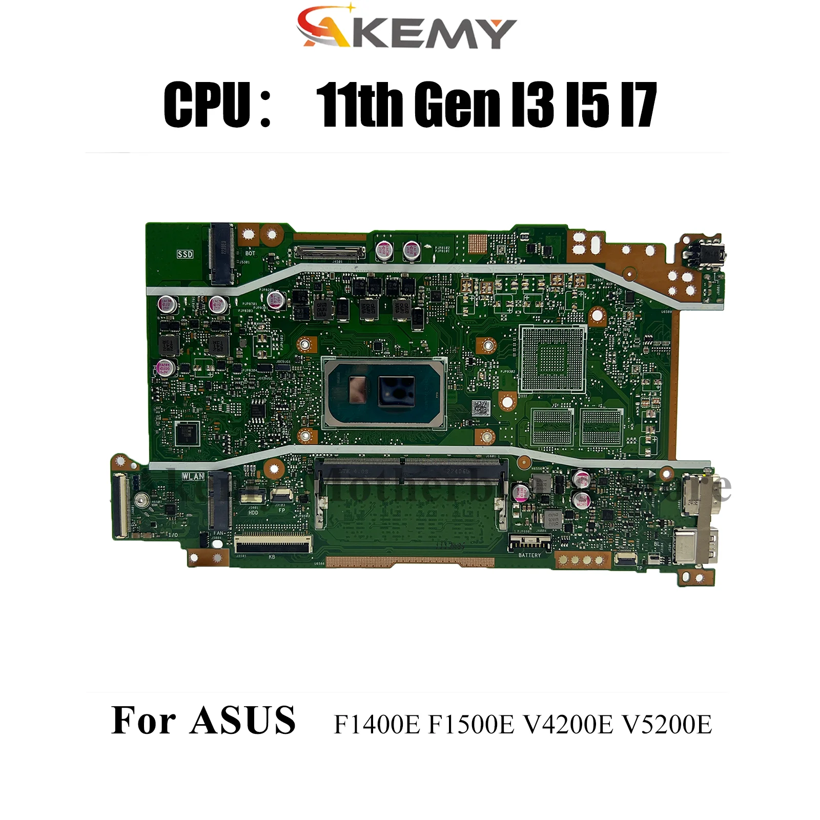 

X415EA Материнская плата для ноутбука ASUS VivoBook V4200E F1400E V5200E X415EQ X415EP X415E X415EA F1500E Материнская плата с процессором I3 I5 I7