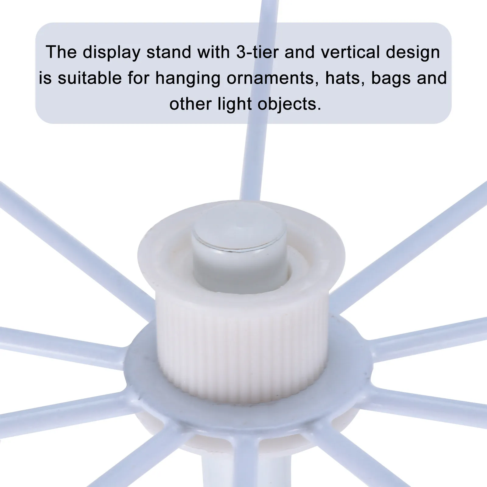 

1Pcs Heavy-Duty Rotating 3-Tier Metal Hat Display Stand for Hats Bags Ornaments Home Bedroom Jewelry Store Vertical Storage Rack