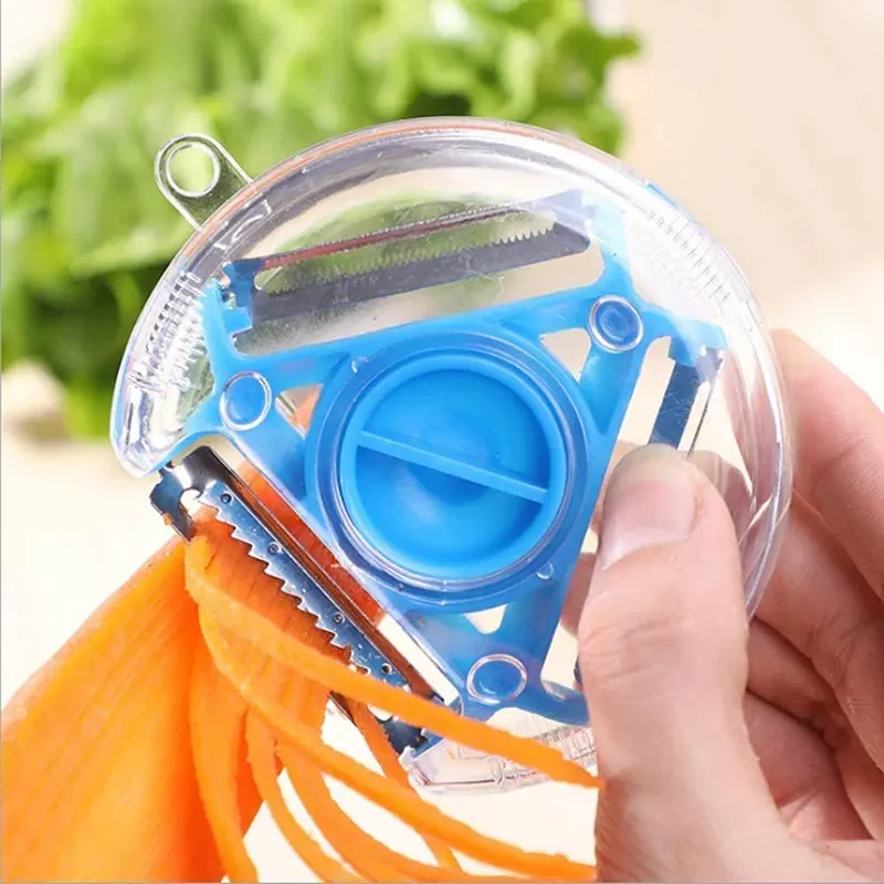 1Pc 3 In 1 Multifunctional Peeler Vegetable Fruits Peeler Shredded Peeling Artifact Kitchen Tool Accessories