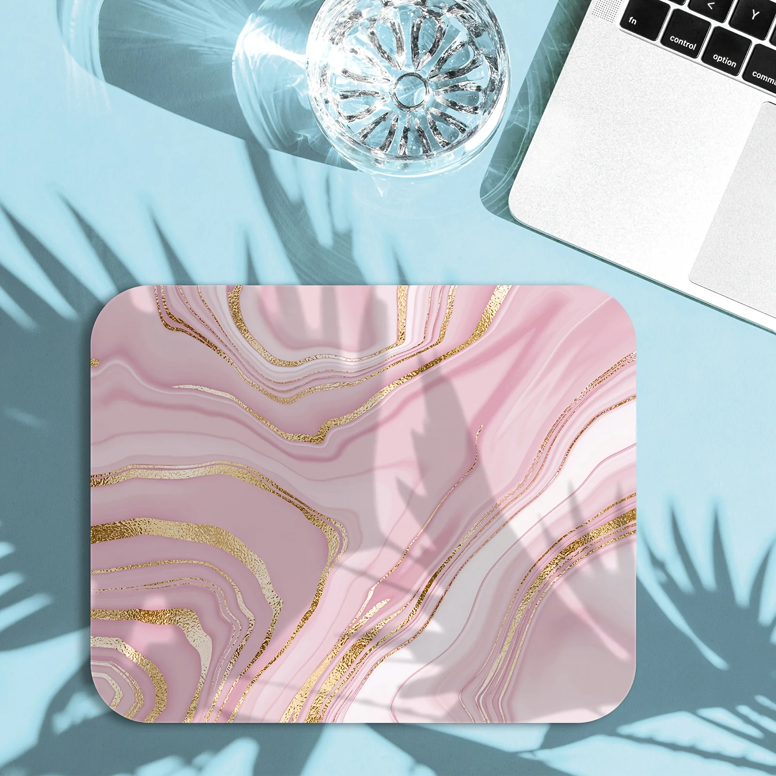 Mouse Pad Golden Non-slip Decorative Accessories Computers Laptops Desk Mat Mouse Carpet Set Up Office Rug Gaming Mouse Mat