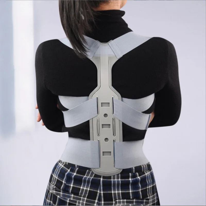 Posture Correction Support Belt Adjustable Shoulder Brace Breathable Back Straightener To Relieve Back Discomfort