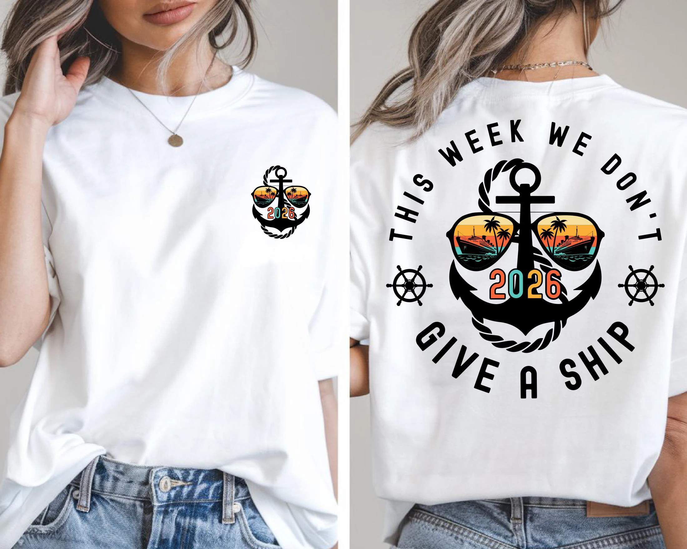 

Custom Cruise 2026 Shirt This Week We Don't Give a Ship Shirt Friends Cruise Shirt Family Trip 2026 Family Matching Shirt