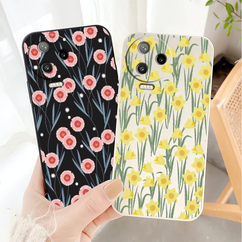 Custodia per telefono con motivo floreale floreale per Infinix Smart 10 Plus 8 HD Custodia morbida in silicone opaco TPU per Infinix Smart 9 8 Pro Capa