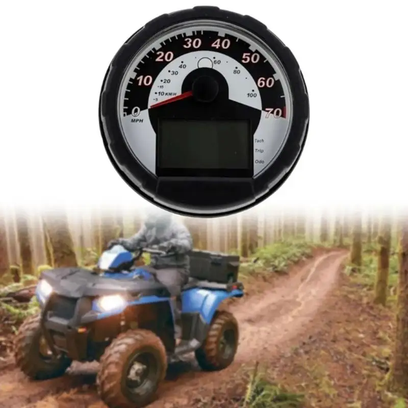M76E Rundes ATV-Geschwindigkeitsmesser-Cluster mit Kilometerzähler-, Drehzahl- und Tageskilometerschildern 3280559 3280589 – Detail 9