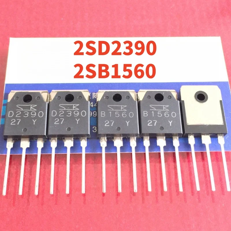 5 pairs/10 pcs 100% new original (5pcs 2SD2390+5pcs 2SB1560) 2SD2390 2SB1560 D2390 B1560 Audio amplifier pairing tube