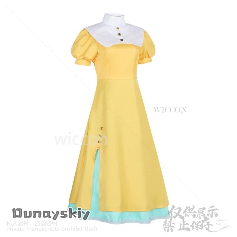 تومويو Daidouji أنيمي كاردكابتور ساكورا تأثيري حلي فستان أصفر جميل Kawaii لطيف لطيف لوليتا الباروكات حفلة كوس مخصصة