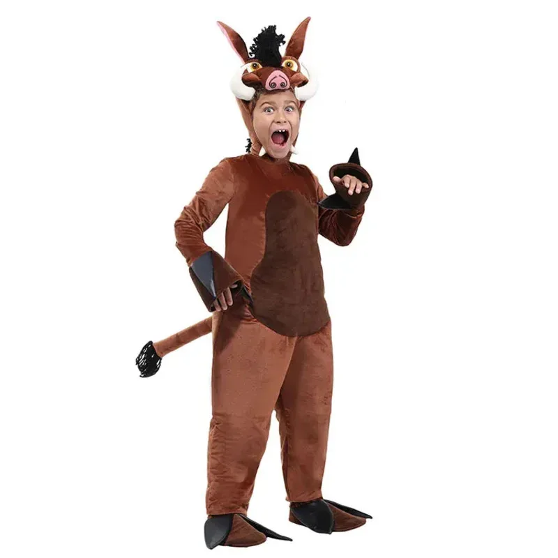 

Wild Boar Character Costume for Children's Day, School Spring Festival Halloween, Night Performance, Adult