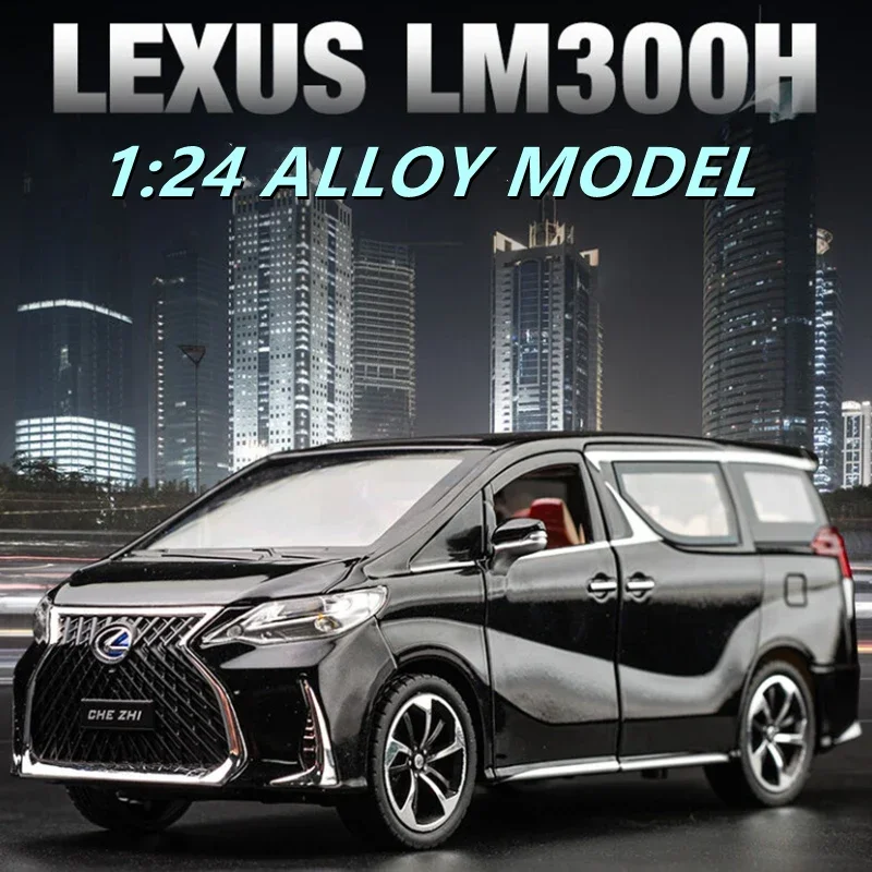 

Новая модель автомобиля Lexus LM300H MPV 1:24, литье под давлением, коллекционная игрушка для мальчиков, подарки на день рождения, гаражный комплект