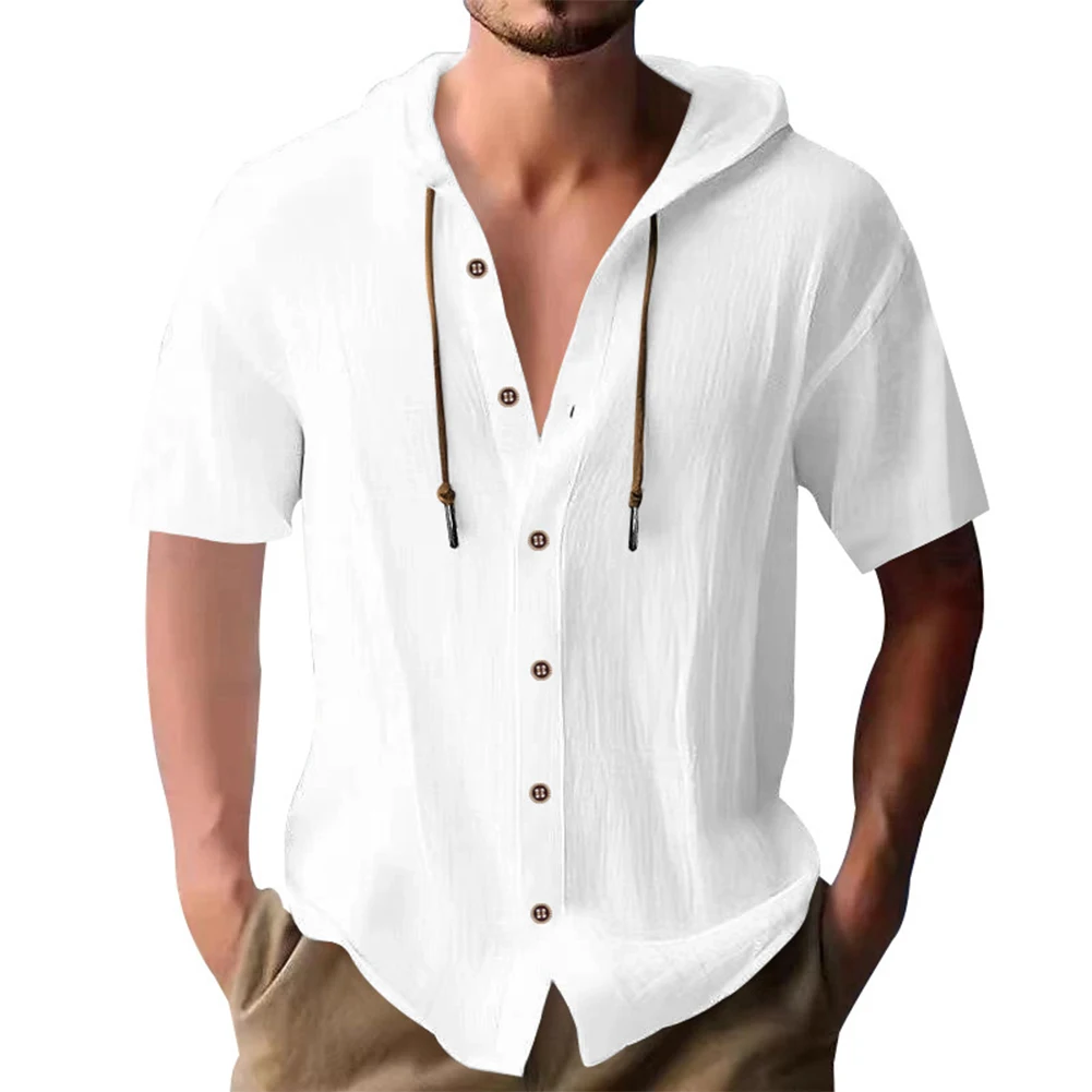 

Casual Black Mens Long Sleeve Hoodie Mens Streetwear Cardigan Solid Color Short Sleeve Brand New Cotton Blend Hooded Neckline