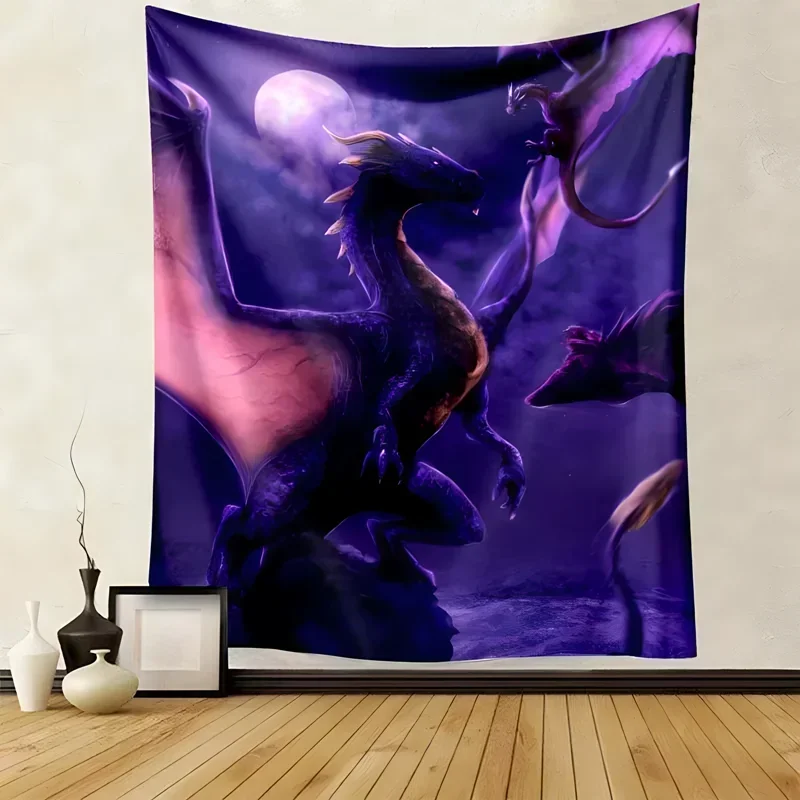 

Dragon pattern blanket bedroom living room sofa home decoration children's room bed blanket picnic blankets luxury birthday gift