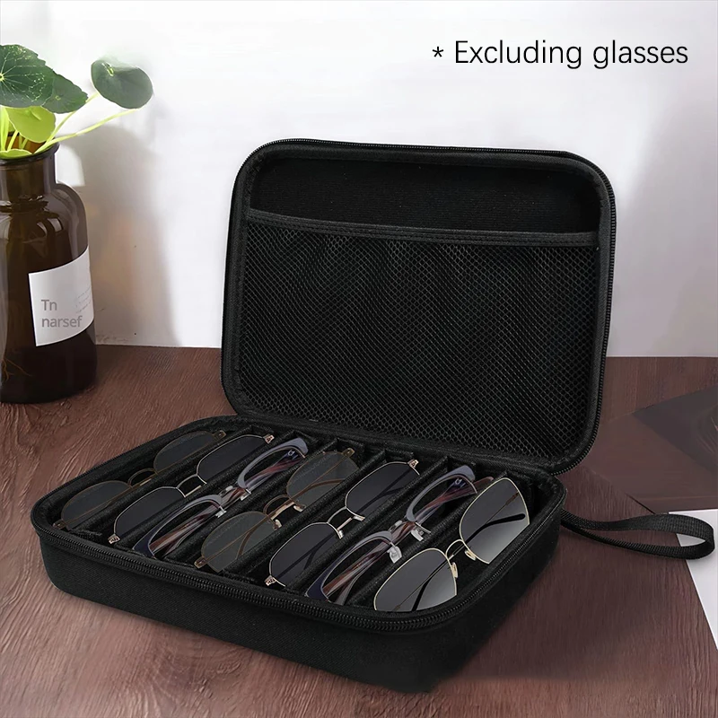1 قطعة قابل للتعديل 4/7 فتحة حامل النظارات صندوق تخزين النظارات الشمسية المحمولة المنظم حامل تخزين مكبرة
