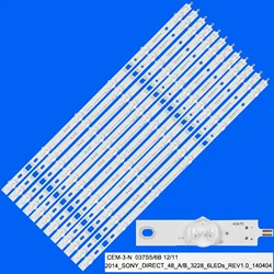 LED Backlight strip for LSY480HN01 KDL-48R480B KDL-48WM15B KDL-48W605B 2014_SONY_DIRECT_48_AB-_3228_6LEDs_rev1.0_20210128