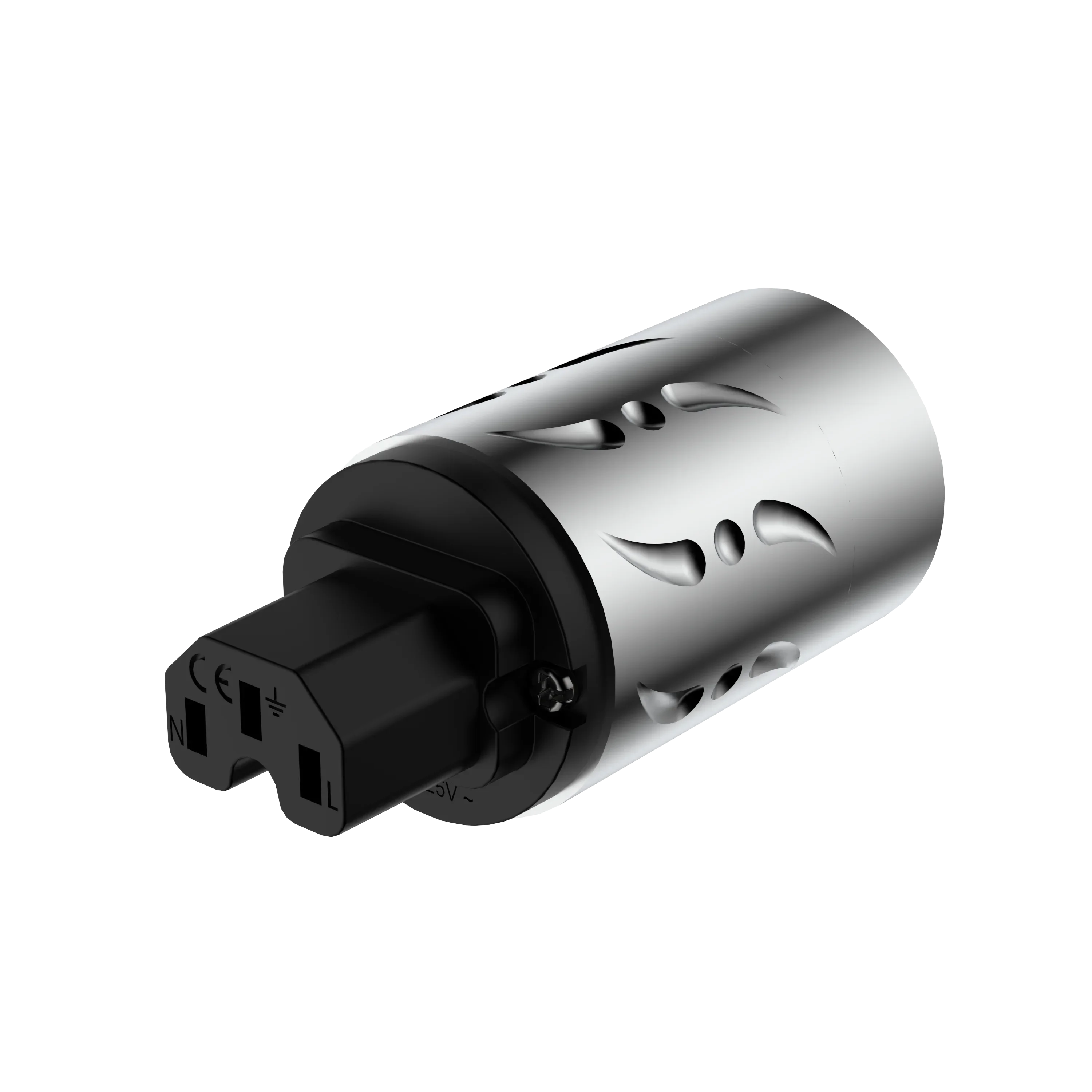 Viborg VM502G VF502G cobre puro chapado en oro enchufe de alimentación estadounidense conector macho IEC hembra HIFI