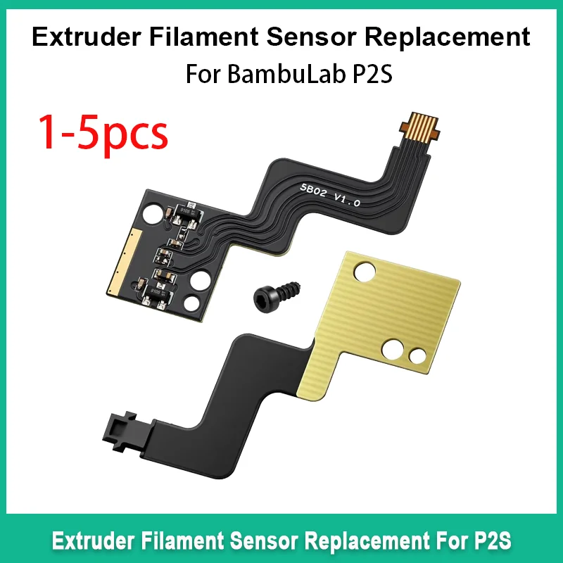 Extruder Filament Sensor Replacement for BambuLab P2S Hall Switch Board Assembly with FPC Cable for 3D Printer Accessories