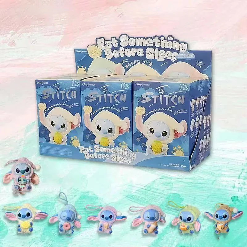 

Disney Stitch Eats Blind Boxes Before Going To Bed Cute Doll Gifts Doll Pendants Children's Toys Birthday And Christmas Gifts