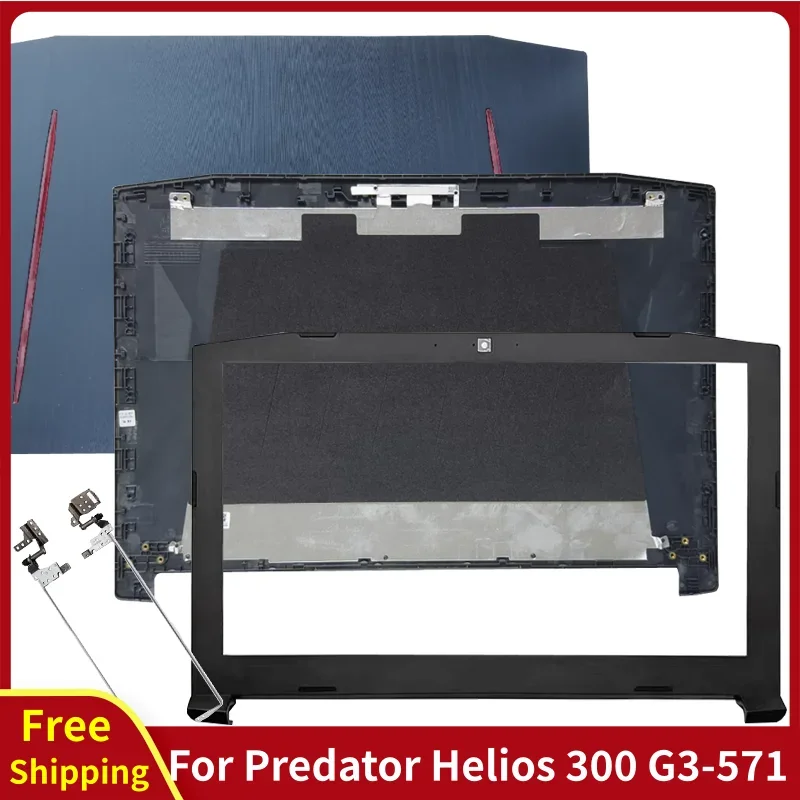 Laptop Case For Predator Helios 300 G3-571 G3-572 G3-573 PH315-51 Rear Lid Back Cover/Front Bezel/Hinges Computer Replace Parts