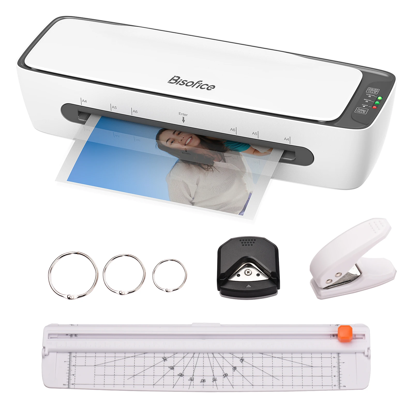 

Набор для ламинирования SL688, настольный, формат А4, многофункциональный, горячая и холодная ламинация, система с 2 роликами, максимальная ширина 9 дюймов, с резаком для бумаги