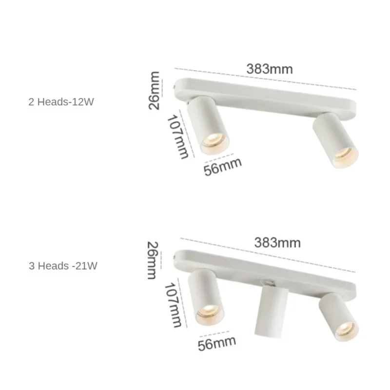 Nordic Home Restaurant Ceiling Light Living Dining Room LED Tube Track Modern Decoration Pendant Lamp Spotlight Lighting Fixture