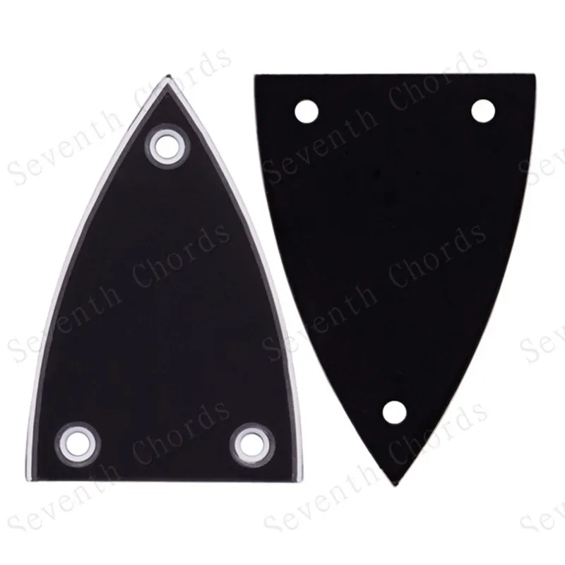 2Pcs/Lot Guitar Accessories Black Plastic Truss Rod Cover For Acoustic Electric Bass Guitar Parts