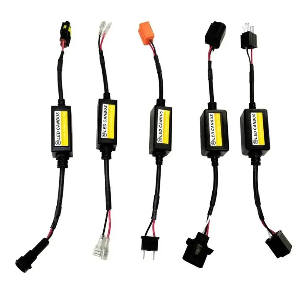 New 1~4PCS LED Canbus Car Headlights Error Free Resistor for SUV Fog Lights H4 H7 H1 H11 9006 9007 Adapter Anti-Flicker Tools