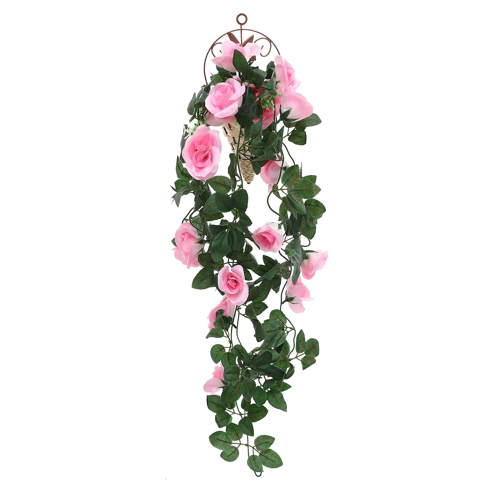

1Set Artificial Rose Flower Vine Decor Silk Hanging Flower Vines for Wedding Party Garden Stage Balcony Cafe Restaurant Aisle