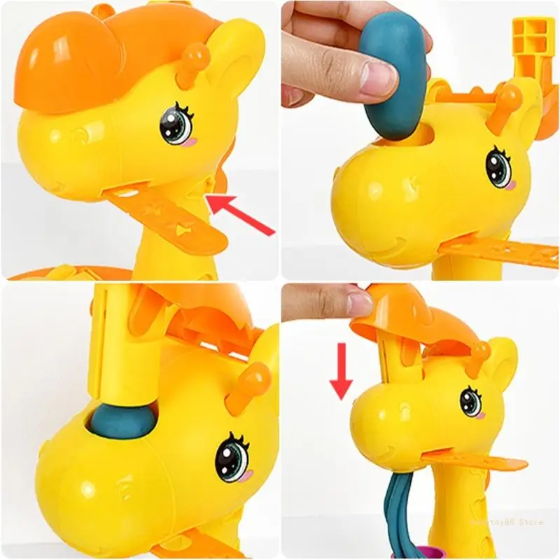 Y4UD Molding Game Molding Toy Pretend Play Kitchen Cooking Toy Ice Cream Maker