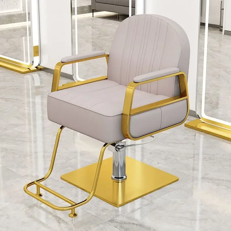

Nordic Luxury Barber Chairs Aesthetics Ergonomic Perm Swivel Lift Barbershop Barber Chairs Comfort Simple Salon Furniture FYBC
