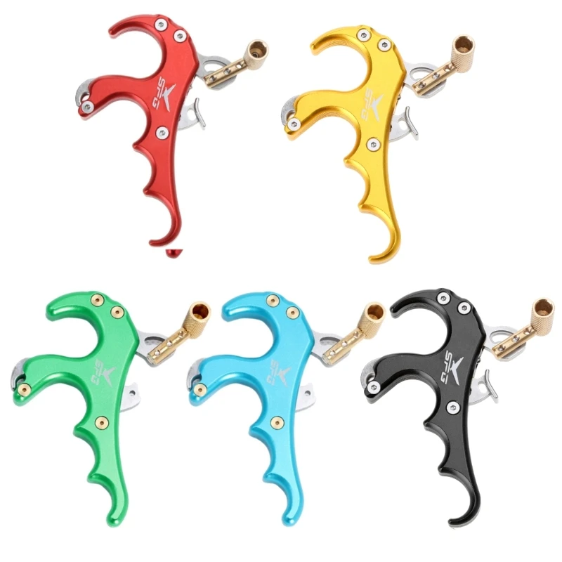 4 Finger Grip Thumb Caliper Trigger Thumb Caliper Trigger Release Aids for Compound Bow Bowing Release Aid DropShipping