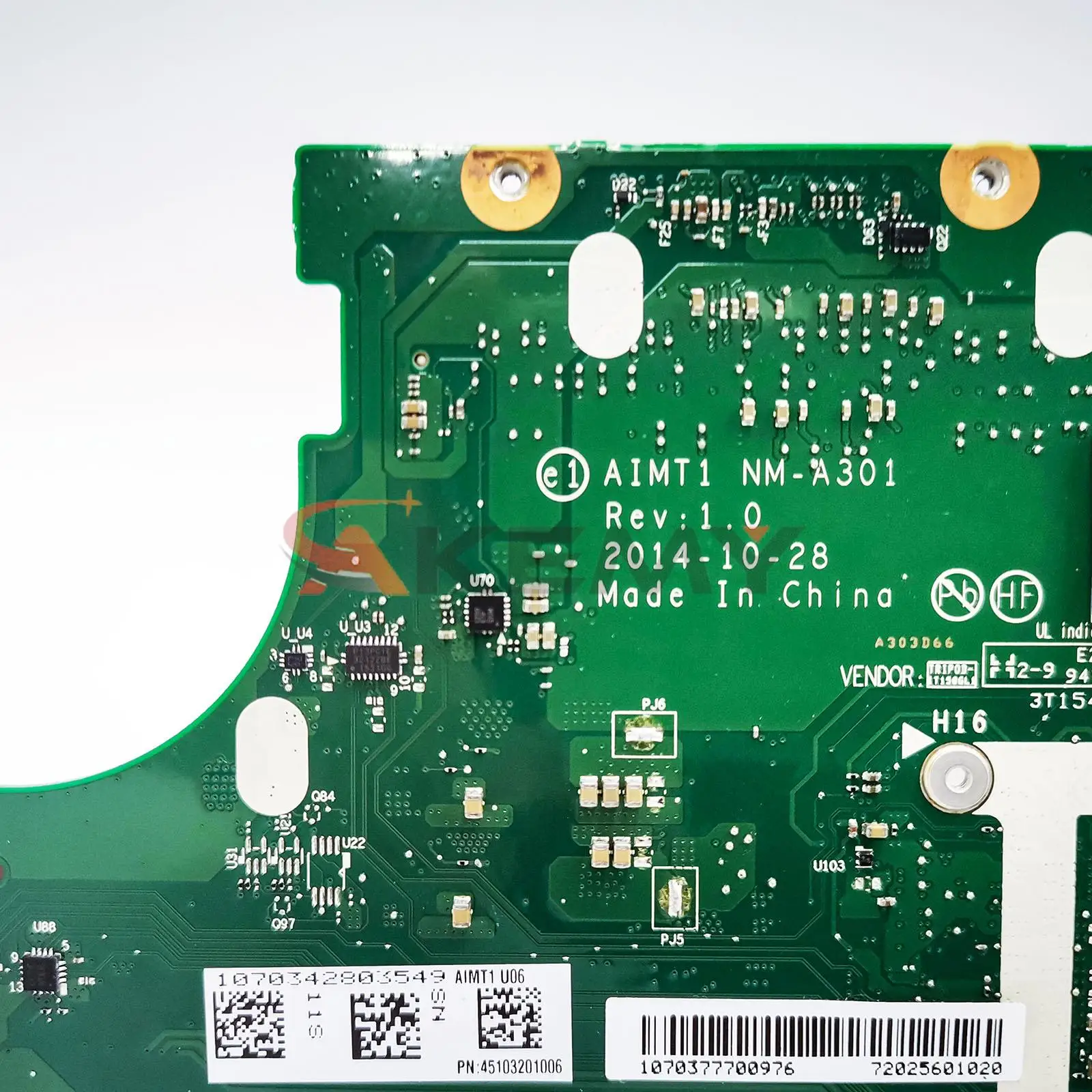 ل ASUS FX705DU FX705DV FX505DV اللوحة الرئيسية NM-A301 R5-3550H R7-3750H GTX1660TI RTX2060-6G 100% اختبار ثينك باد T450S FX505DU