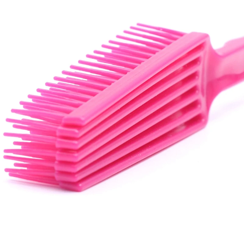 Sisir kuda sisir Detangler hewan peliharaan, sisir plastik untuk bulu ekor panjang sisir warna acak