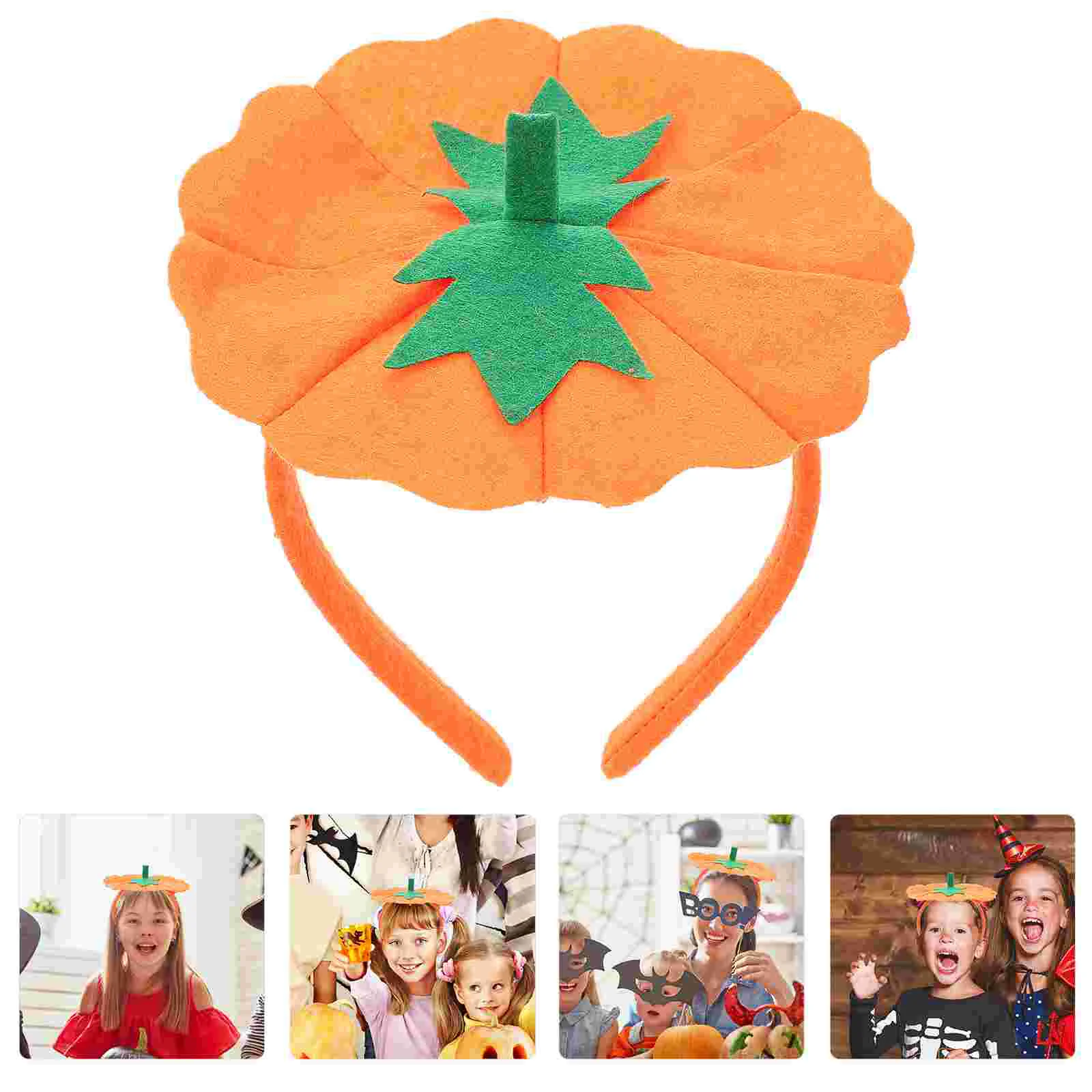 

Halloween Costumes Pumpkin Headband Cosplay Party Hair Clasp Headwear Hairband Accessories Hoops Miss