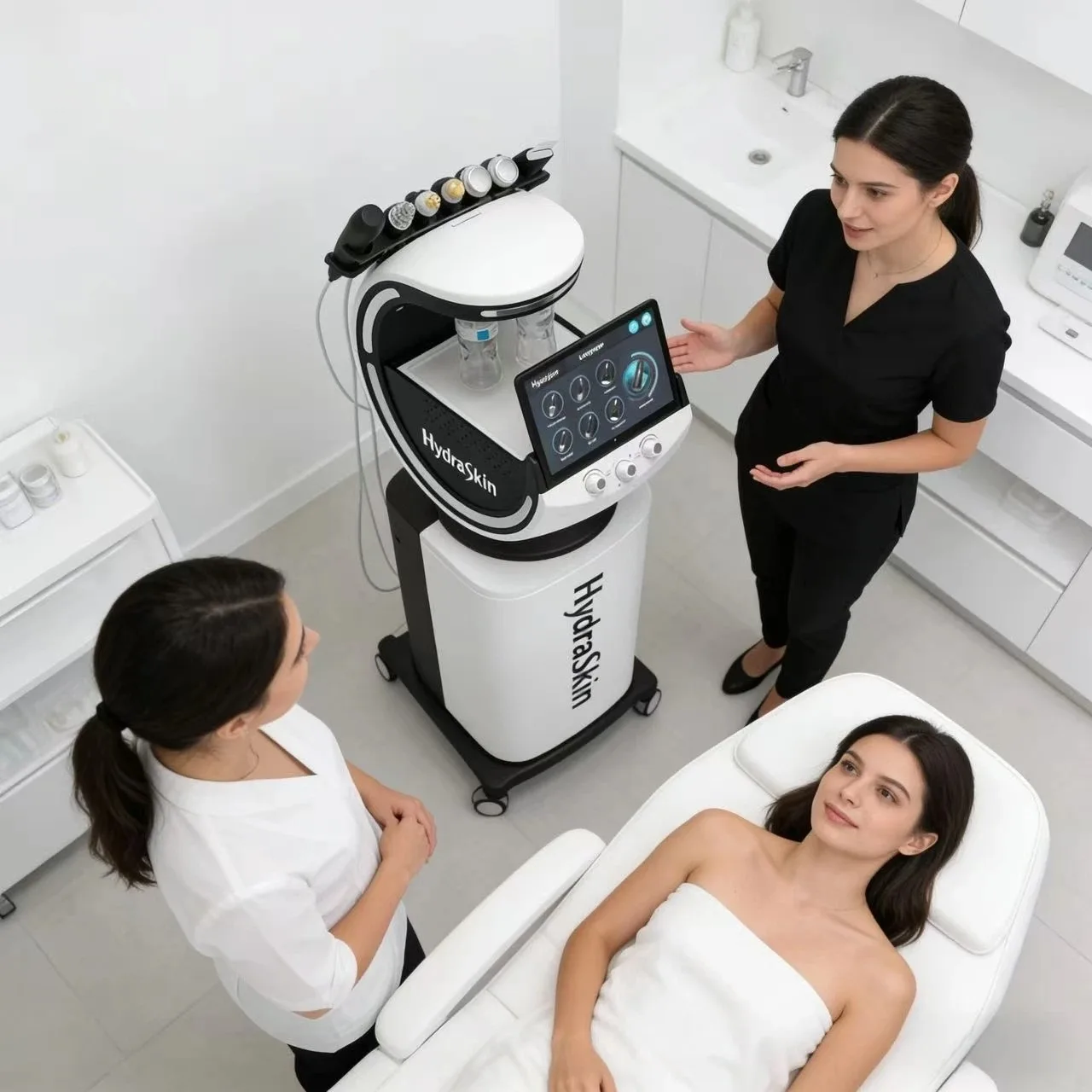 7 In 1 Water Oxygen Bubble Jet Peel Beauty Skin Multifunction Facial Care Machine Peeling Anti Aging Skin Analysis Devices