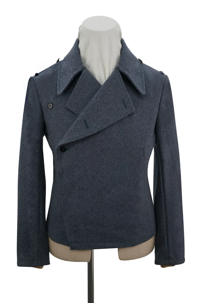 GUWC-012 WWII German Luftwaffe blue grey wool panzer wrap jacket